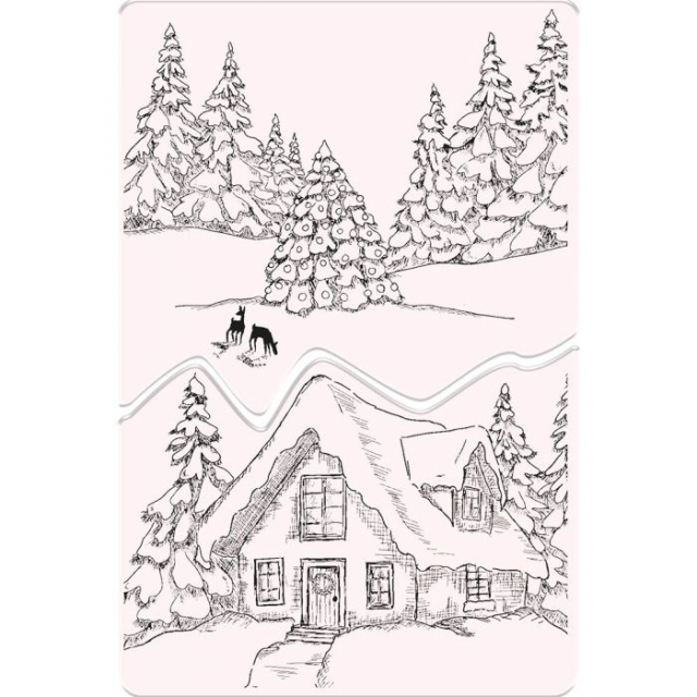 Crafters Companion Clear Stamp Transparenter Stempel Woodland Cottage