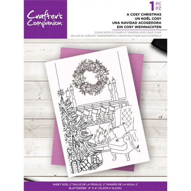 Crafters Companion Clear Stamp Transparenter Stempel A Cosy Christmas