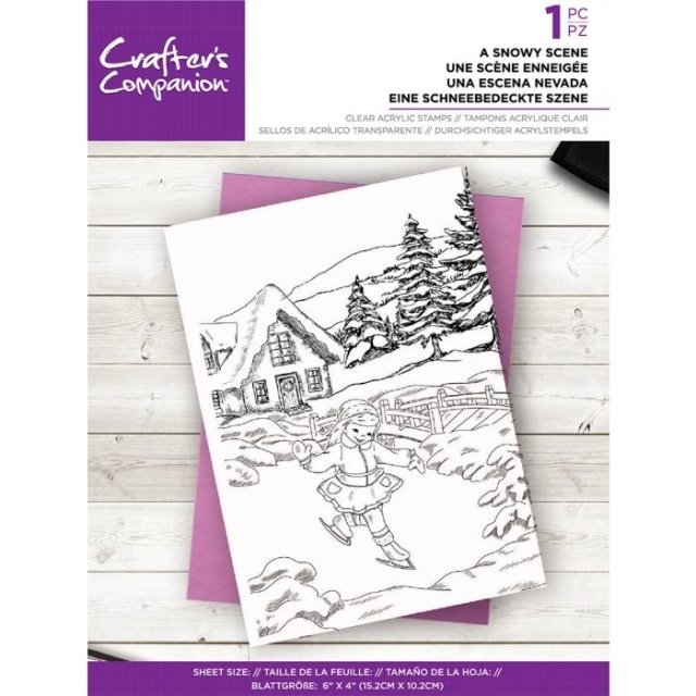 Crafters Companion Clear Stamp Transparenter Stempel A Snowy Scene