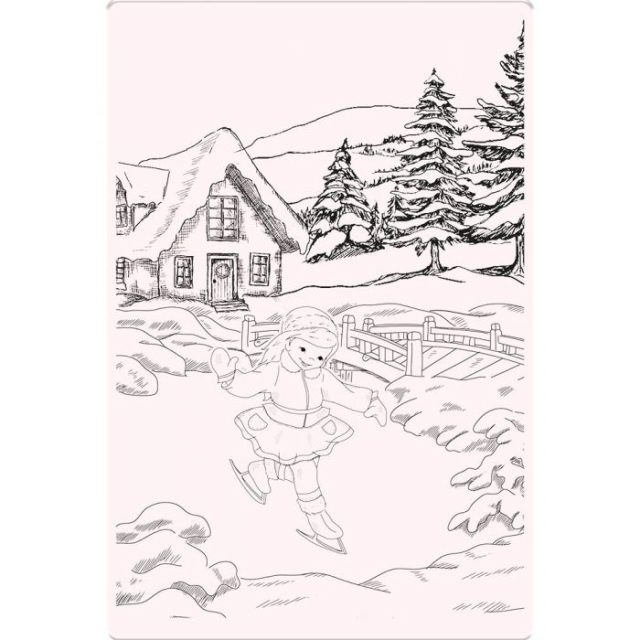 Crafters Companion Clear Stamp Transparenter Stempel A Snowy Scene