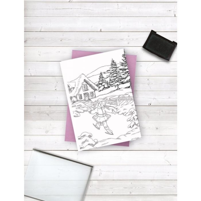 Crafters Companion Clear Stamp Transparenter Stempel A Snowy Scene