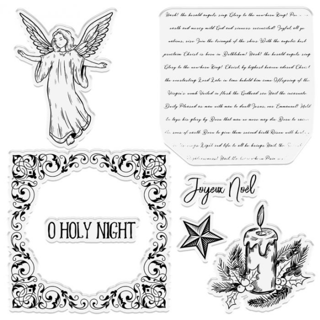 Crafters Companion Clear Stamp Transparenter Stempel Vintage Angel
