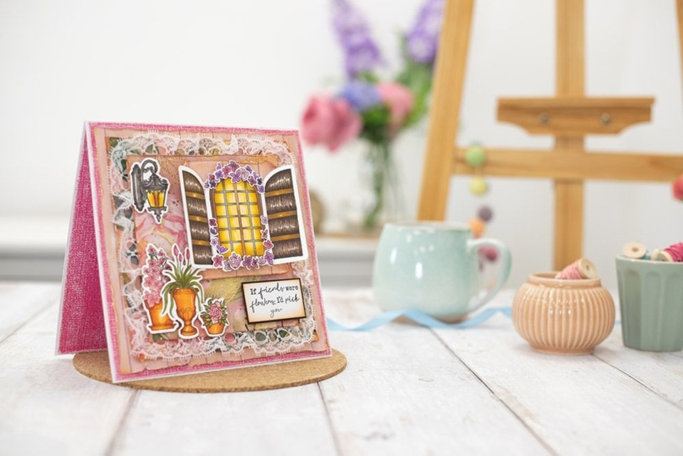 Crafter's Companion Country Lane Stamp & Die Stempel und Stanzschablone Dusk Till Dawn