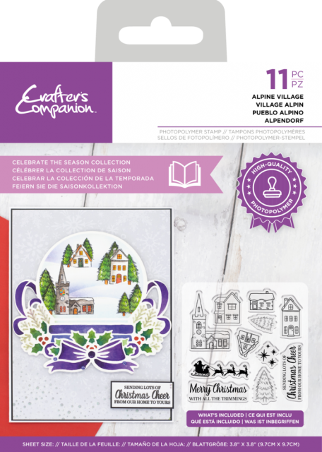 Crafter's Companion Celebrate the Season Clear Stamp Alpin Village