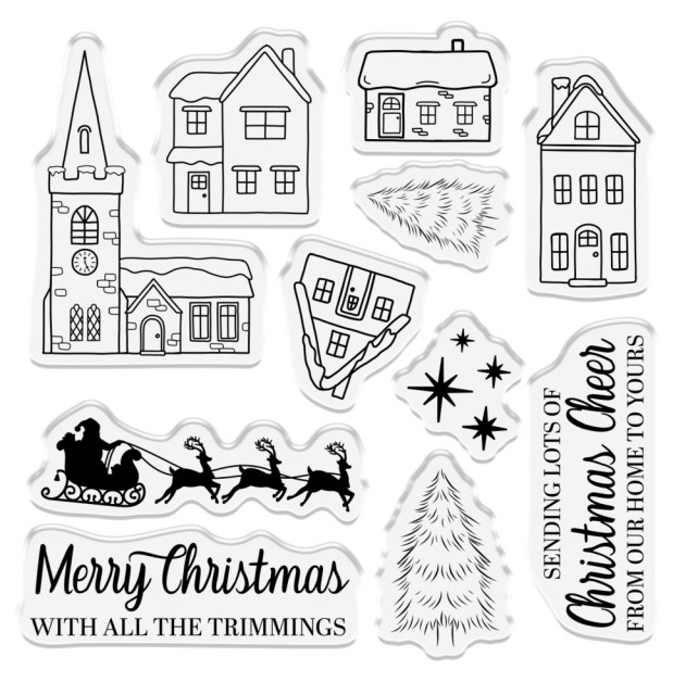 Crafter's Companion Celebrate the Season Clear Stamp Alpin Village