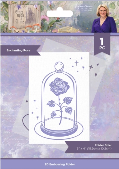 Crafter's Companion Once Upon a Time Embossing Folder Enchanting Rose