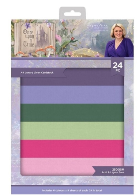 Crafter's Companion Once Upon a Time A4 Luxury Linen Card Pack