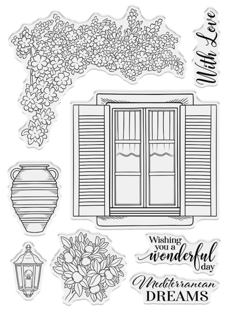 Crafter's Companion Clear Stamps Transparente Stempel Mediterranean Dreams