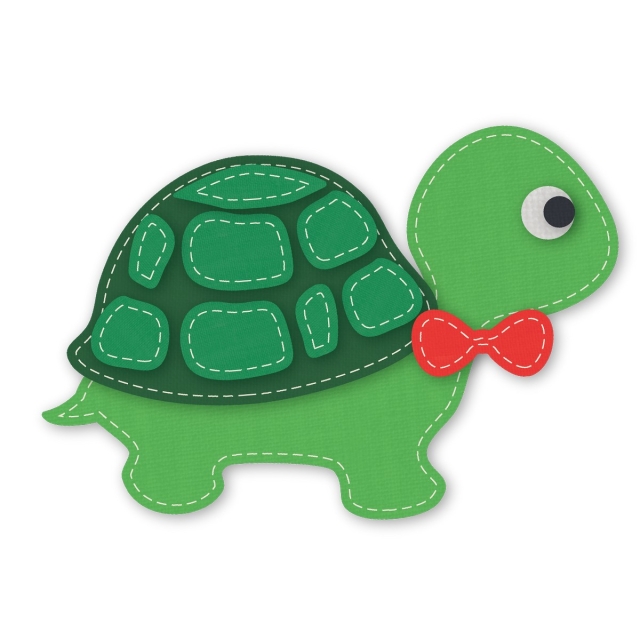 Crafters Edge Stanzform Set Sheldon die Schildkröte