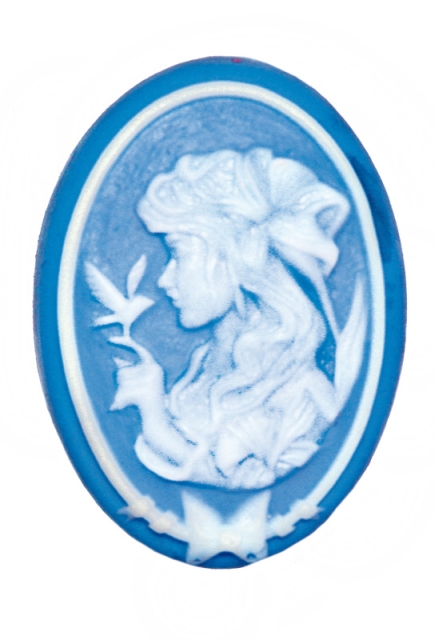 Seifenform Jugendstilmädchen mit Taube