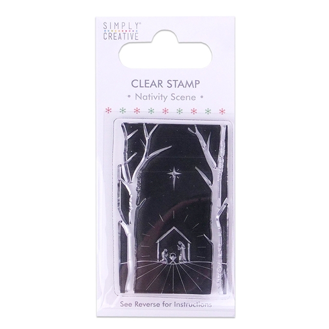 Simply Creative Nativity Scene Clear Stamp