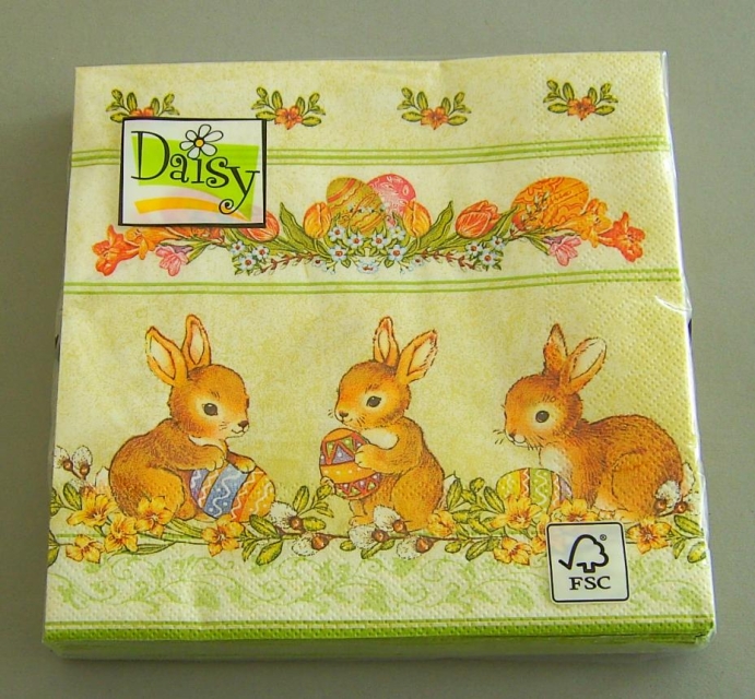 Lunch Serviette Daisy Osterhasen pro Stück