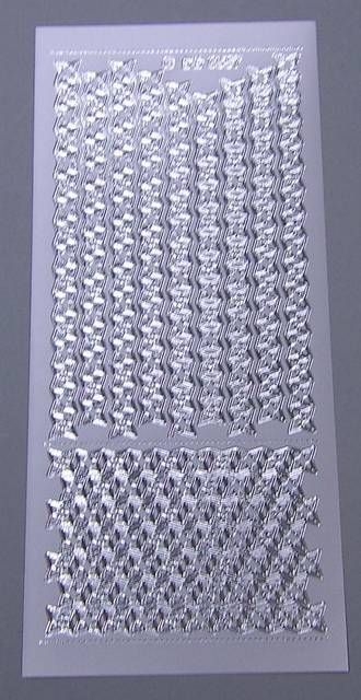 Reddy Stickerbogen 10 x 23 cm Festliche Rahmen silber