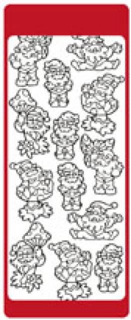 Reddy Stickerbogen 10 x 23 cm Zwerge gold
