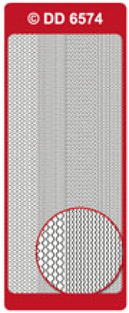 Reddy Stickerbogen 10 x 23 cm Rahmen Multiwellen silber