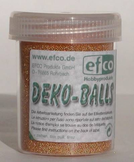 Deko-Balls transparent 0,5 mm 50 Gramm bernstein