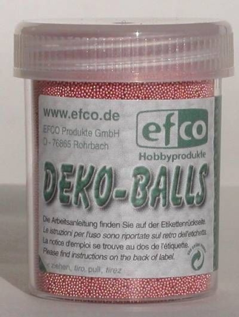 Deko-Balls altrosa metallic 0,5 mm 50 Gramm