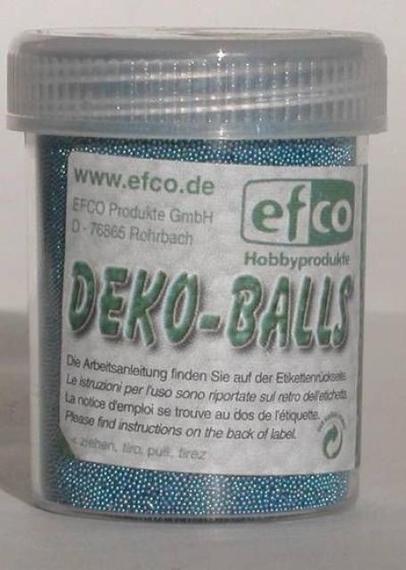 Deko-Balls blau metallic 0,5 mm 50 Gramm