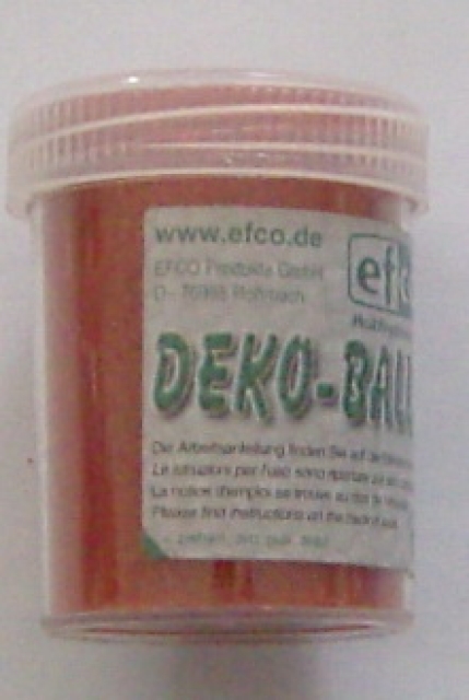 Deko-Balls transparent 0,5 mm 50 Gramm orange