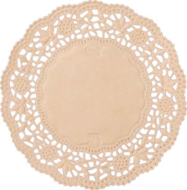 Reddy Cards Spitzendeckchen rund 10 cm pro Stück beige