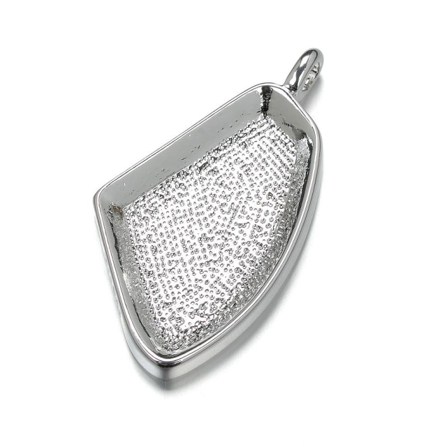 DeCoRe Anhänger oval mit Ecke, 48 x 26 mm