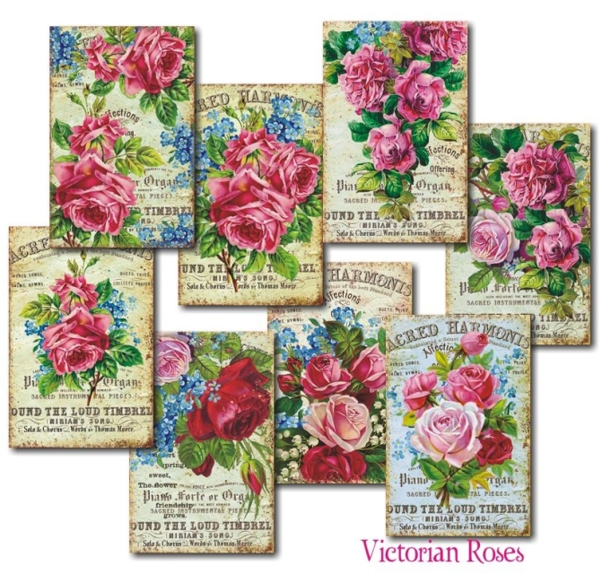 Decorer Paper Pack Victorian Roses
