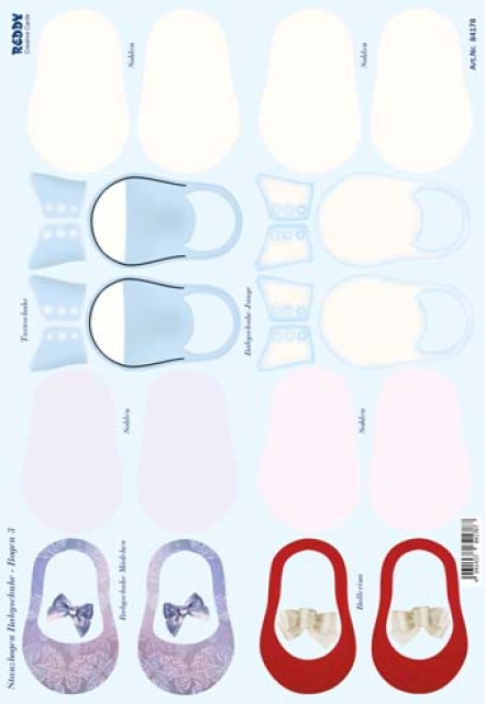Reddy Cards Stanzbogen Babyschuhe 1