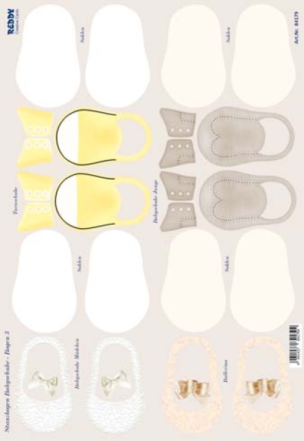 Reddy Cards Stanzbogen Babyschuhe 2