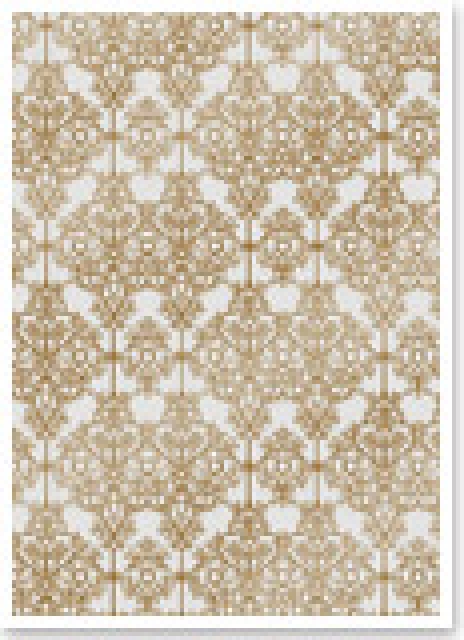 Reddy Cards Deko-Karton "Barock" grau, gold-laminiert