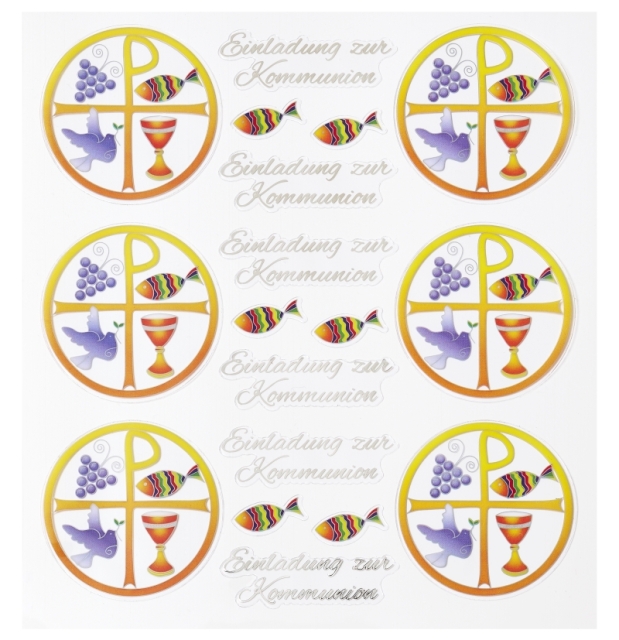 Hobby Design Sticker Einladung zur Kommunion Ii