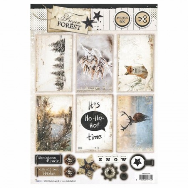Designpapier gestanzt, Frozen Forest 535