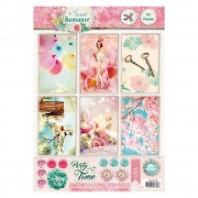 Designpapier gestanzt, Sweet Romance 1363