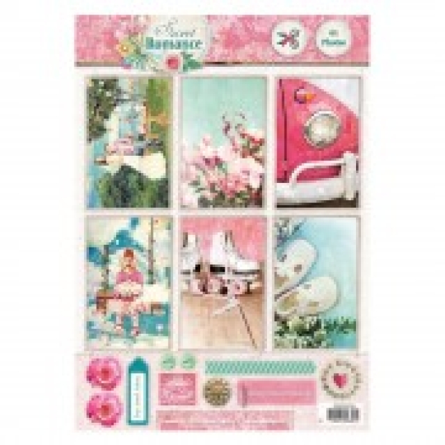 Designpapier gestanzt, Sweet Romance 1364
