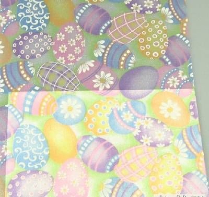 Deko-Stoff Osternest pastell pro Meter 29 cm breit