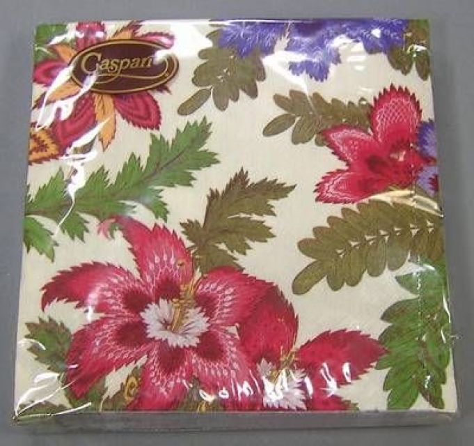 CASPARI Serviette pro Stück Colonial Floral ivory
