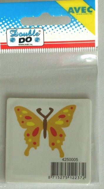 AVEC Double Do Schneideschablone Schmetterling gelb