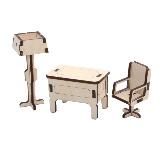 Büro aus Holz