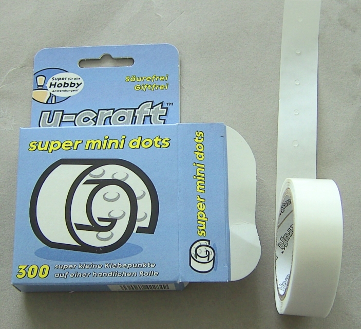 u-craft super mini dots 300 transparente Klebepunkte 2 bis 3 mm