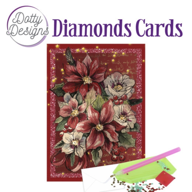 Diamond Painting Dotty Design Poinsetta Rectangle