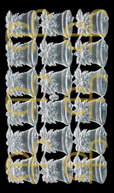 Dresdner Ornamente pro Bogen 18 Glocken silber