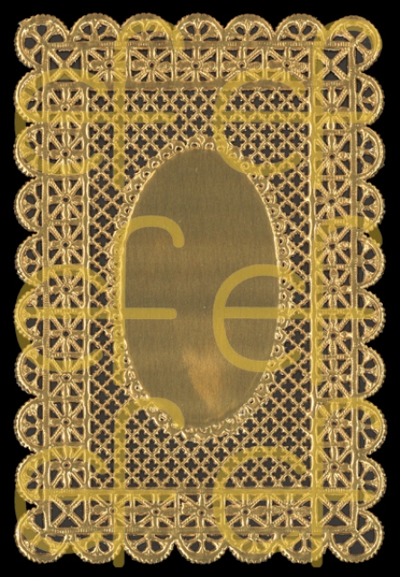 Dresdner Ornamente pro Bogen Spitzendeckchen gold