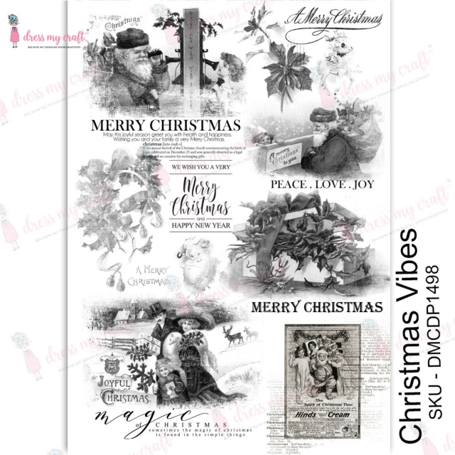 Dress My Craft Transfer Me Christmas Vibes