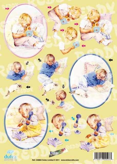Reddy Cards Dufex 3 D Stanzbogen Kinder