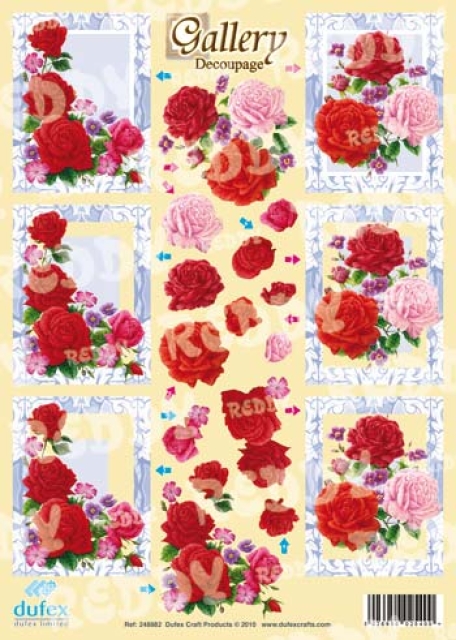 Reddy Cards Dufex 3 D Stanzbogen Gallery Blumen