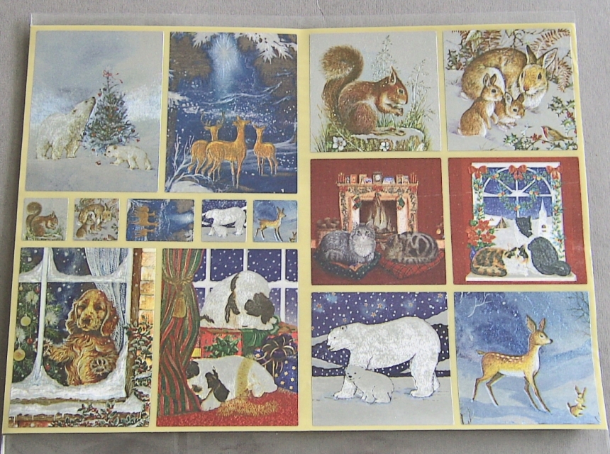 Dufex Stickerbogen Format A 4, Weihnachtstiere