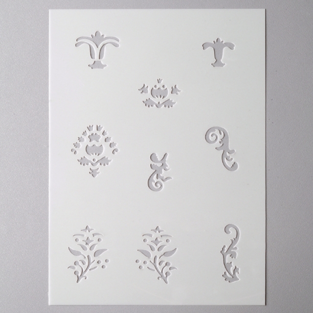 Stencil Ornamente 9-teilig DIN A5