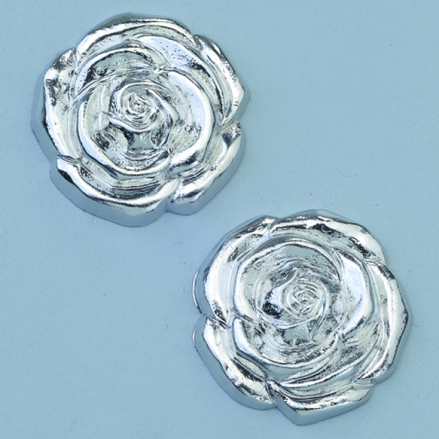 Efcolor Schmuckteil Rosenkopf 2 Stück