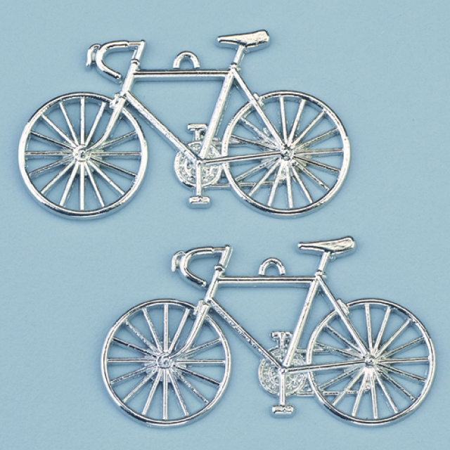 Efcolor Schmuckteil silberfarbig Fahrrad