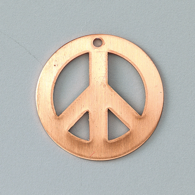 Efcolor Hänger Friedenszeichen Durchmesser 26 mm