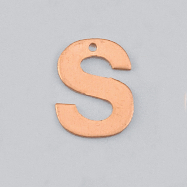 Efcolor Hänger Buchstabe S 1-Loch h 15 mm
